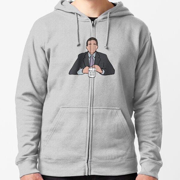 dunder mifflin hoodie zip