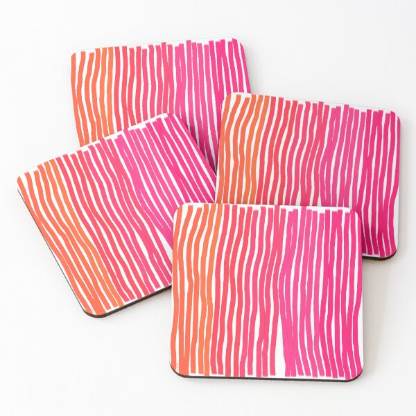Item preview, Hot Pink Orange Bold Lines designed and sold by KennyLucky.