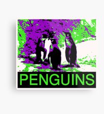 Poster Penguins Metal Print
