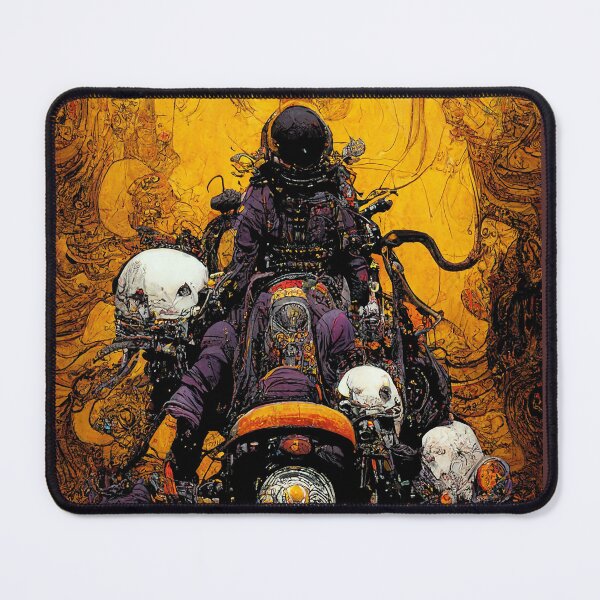 Artikelvorschau, Dreadlocked Motorcycle Fantasy Pirate Samurai Tecno Noir Cyber Punk Demon Hunter entworfen und verkauft von esotericorigins.