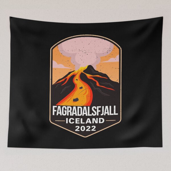 Item preview, Fagradalsfjall Iceland Volcano Eruption 2022 designed and sold by MagicBoutique.
