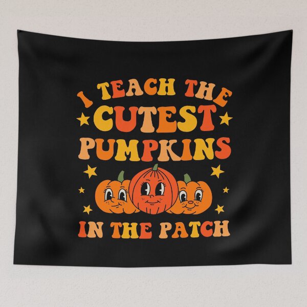 Item preview, I Teach The Cutest Pumpkins In The Patch Groovy Teacher Fall Autumn And Halloween designed and sold by JokeGysen.