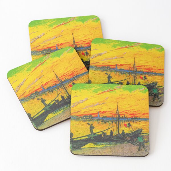 Item preview, Coal Barges - Vincent van Gogh designed and sold by SimpleJoyStyle.
