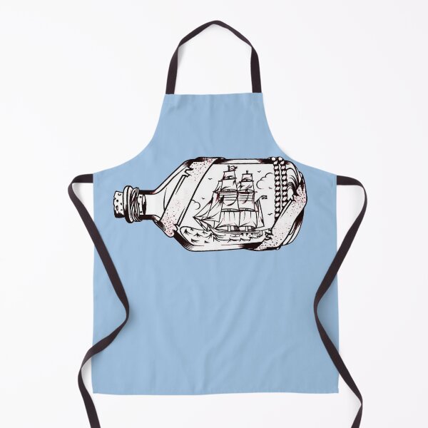 Item preview, ship in a bottle tattoo sketc designed and sold by si3iy.