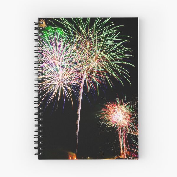 Item preview, Long Exposure of Multicolored Fireworks Against a Black Sky - Bastille Day designed and sold by Alexander Sorokopud.