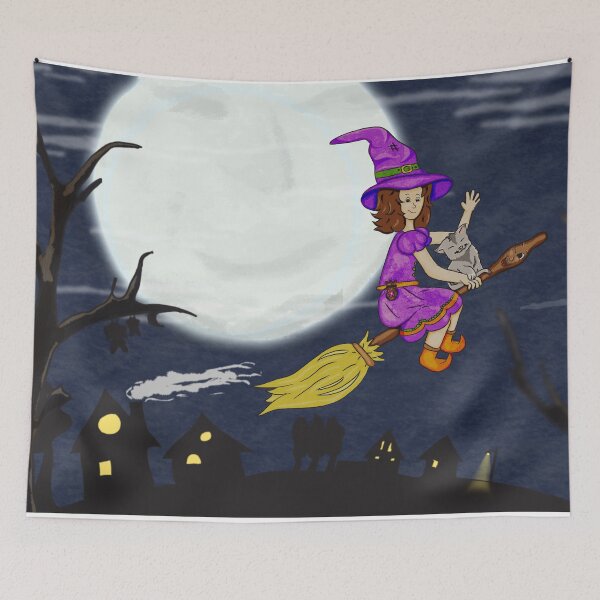 Item preview, little witch in the night designed and sold by studioMoSa.