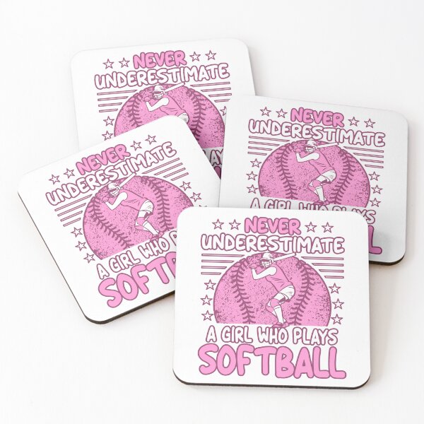 Item preview, Never Underestimate a girl who plays Softball designed and sold by grinta2021.