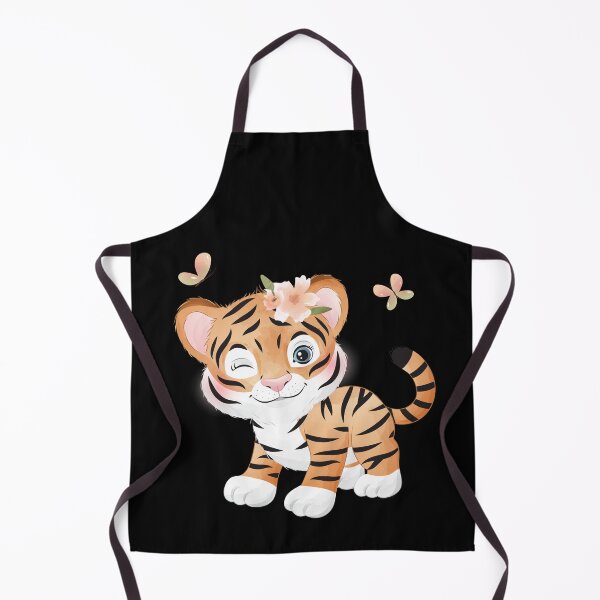 Item preview, Cute Baby Tiger with butterfly, Tiger Lover Tee Gift For Girls Boys Kids, Funny Tiger. designed and sold by Waleedw.