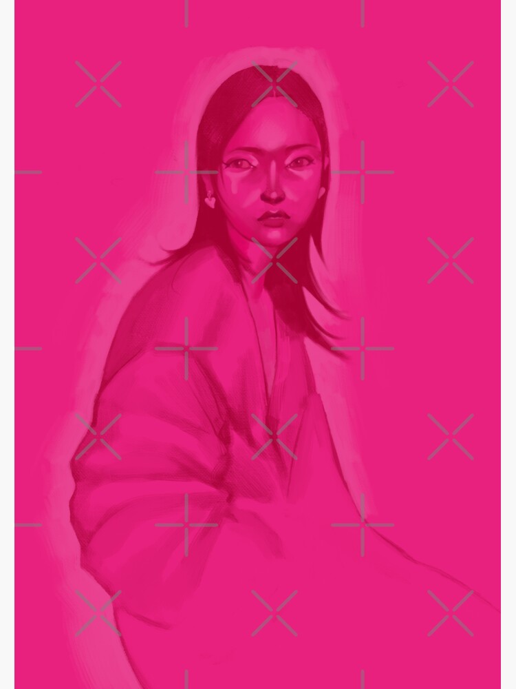 "Pink" Sticker for Sale by flyingmist Redbubble