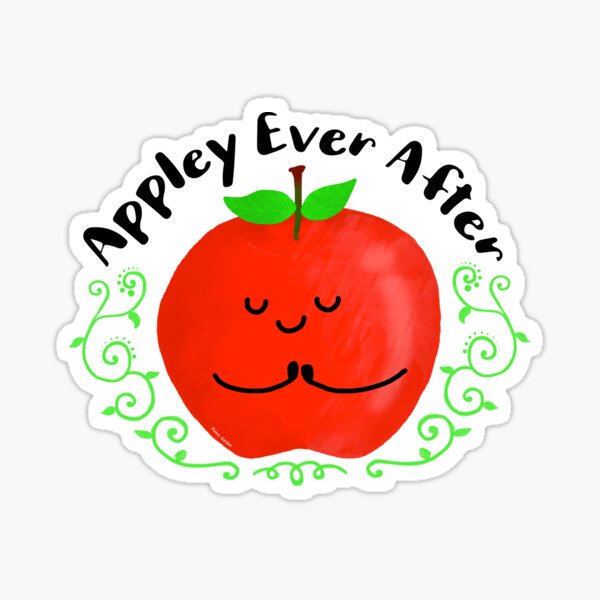 Appley Ever After - Punny Garden Sticker