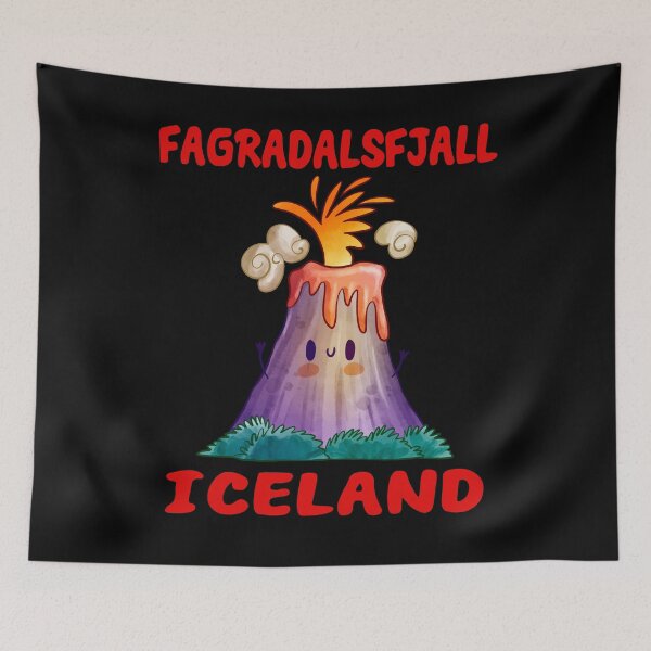 Item preview, Fagradalsfjall Iceland Volcano Eruption 2022 designed and sold by MagicBoutique.