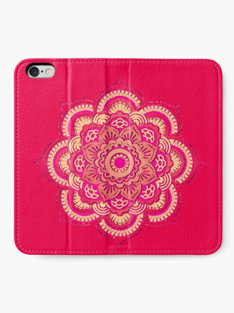 Alternate view of Namaste in Red iPhone Wallet