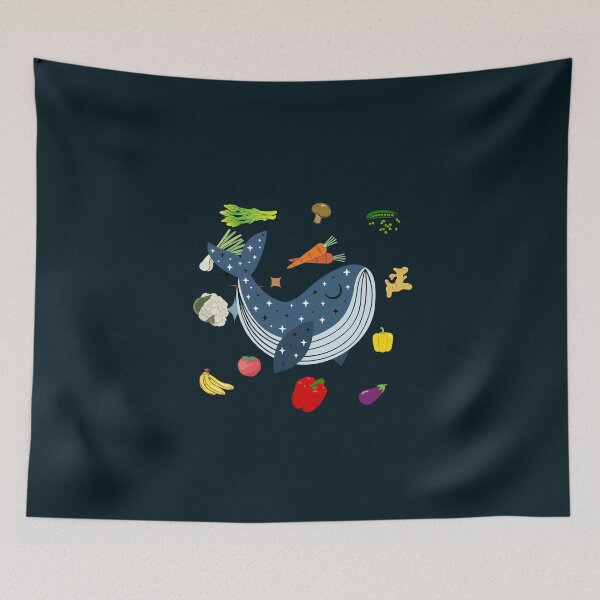 Item preview, Vegetables in Space - Whale  designed and sold by Lauraloris.