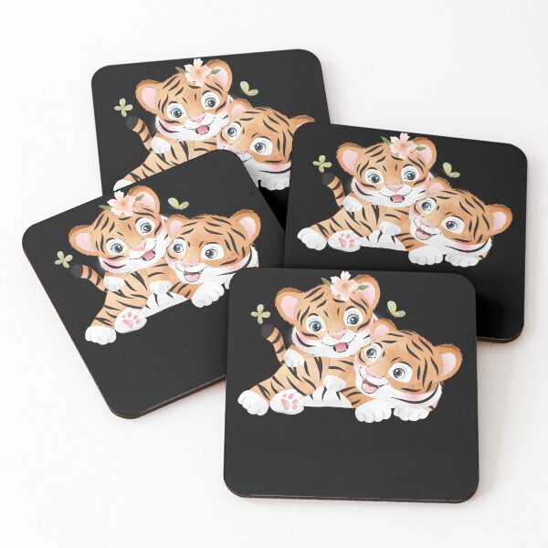 Item preview, Baby Tigers, Tiger Lover Kids Girls Gift Flower, Funny Tiger designed and sold by Waleedw.