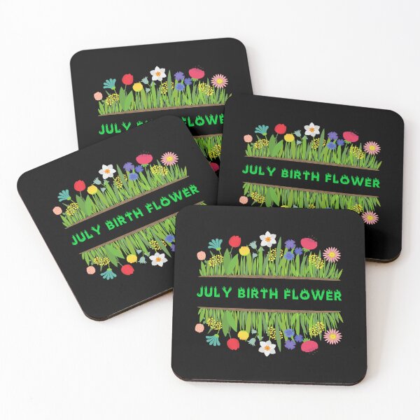 Item preview, July birth flower designed and sold by The Love Quill.