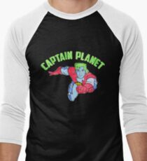 Captain Planet Men's Baseball ¾ T-Shirt