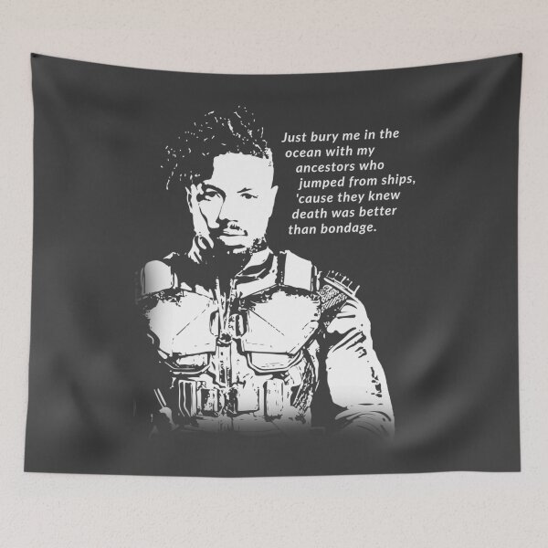 Item preview, Erik Killmonger 'Bury Me' Memorable Famous Quote designed and sold by OliverSchmidtd.