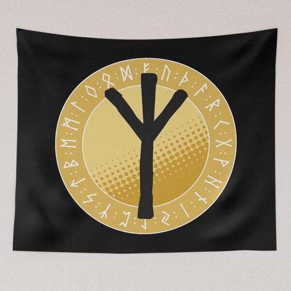 Item preview, Viking Runes and Runic Symbols - Elhaz (Protection) designed and sold by iscaStudioArt.