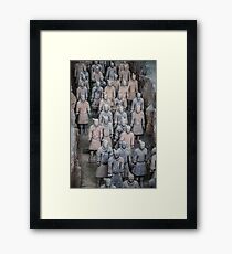 China. Xian. Terracotta Army. Framed Print