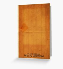The Big Lebowski Minimal Poster Greeting Card