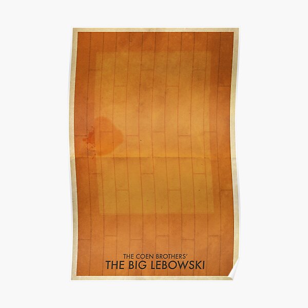 The Big Lebowski Minimal Poster Poster