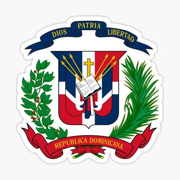 Dominican Republic Coat of Arms Sticker