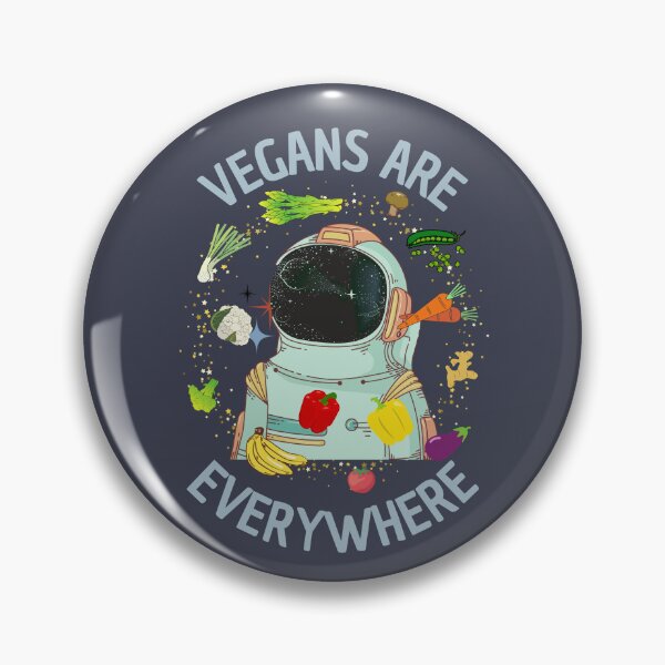 Item preview, Vegetables in Space - Vegans are everywhere designed and sold by Lauraloris.
