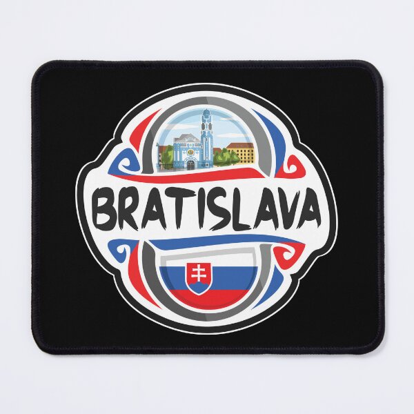 Item preview, Bratislava Slovakia Flag Badge Travel Souvenir Stamp designed and sold by TeeHome.