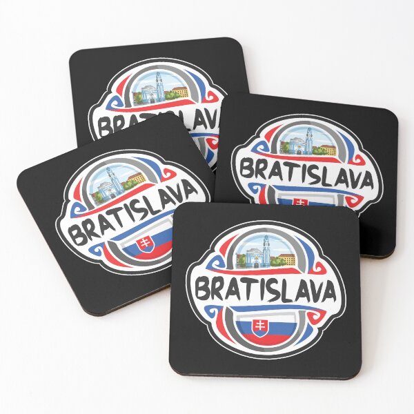Item preview, Bratislava Slovakia Flag Badge Travel Souvenir Stamp designed and sold by TeeHome.