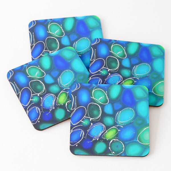 Item preview, Blue And Green Pebbles - Landscape Design. designed and sold by DavidClareArt.
