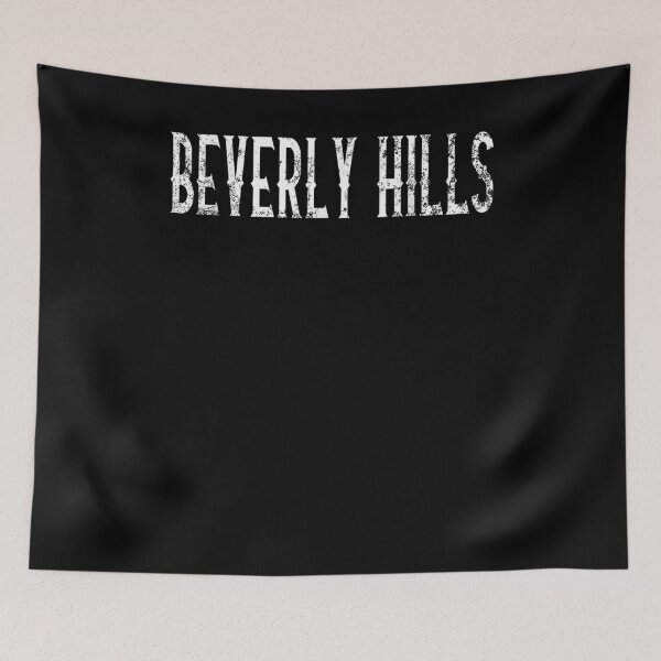 Item preview, Beverly Hills Vintage White Script Apparel  designed and sold by aumarian.