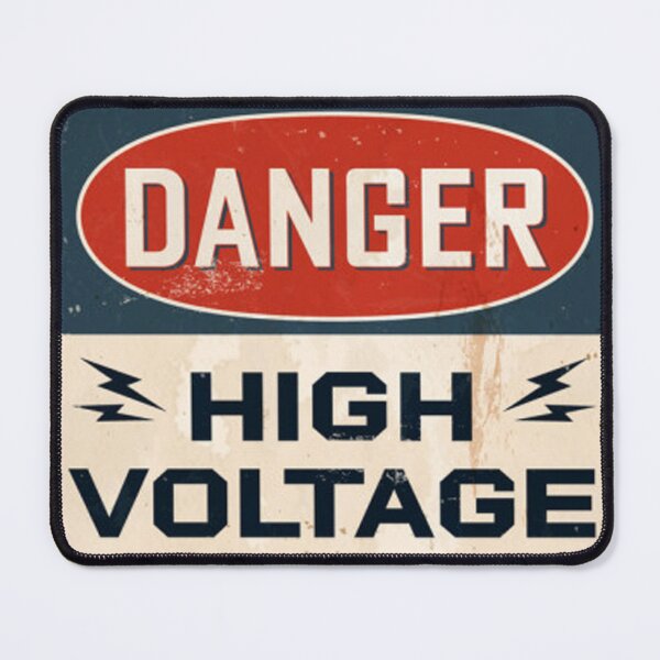 Item preview, DANGER: HIGH VOLTAGE - T-shirt, pillow, cover, skin & others designed and sold by TheyCallMeCCV.