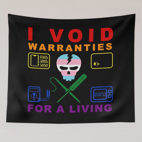 Item preview, I VOID WARRANTIES FOR A LIVING - LGBTI designed and sold by Jilles Groenendijk.