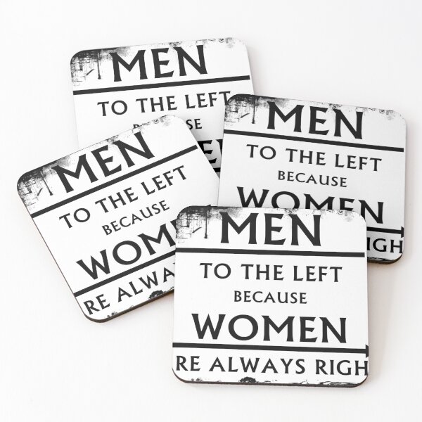 Item preview, MEN to the LEFT because WOMEN are always RIGHT! designed and sold by TheyCallMeCCV.