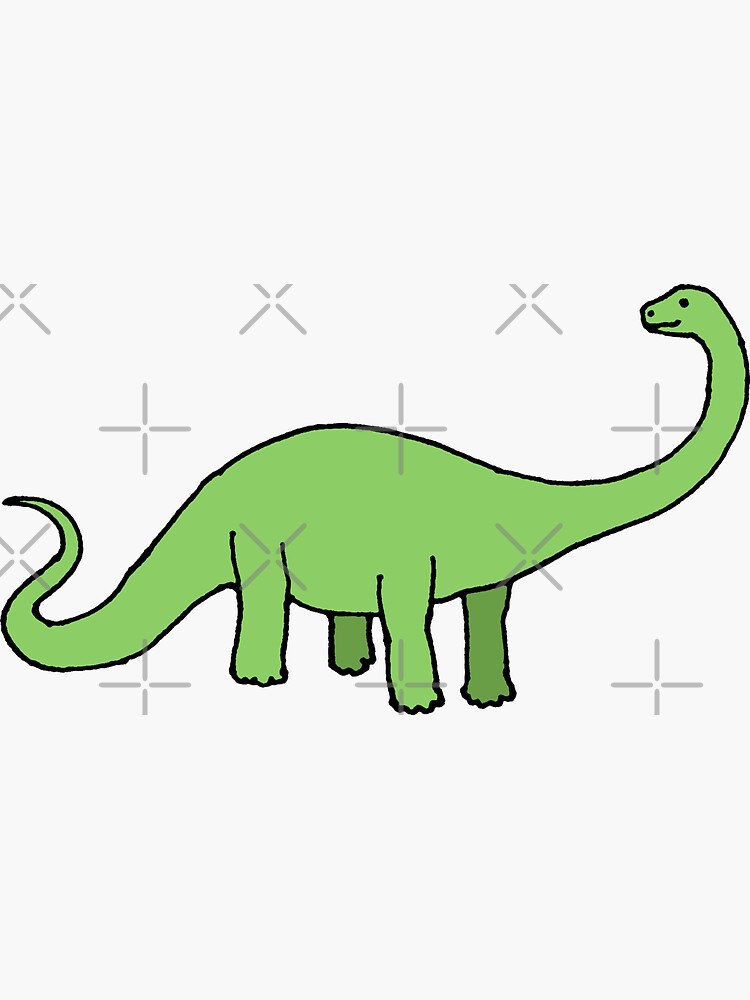 Happy Diplodocus - dinosaur design by Cecca Designs by Cecca-Designs