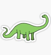 Happy Diplodocus - dinosaur design by Cecca Designs Sticker