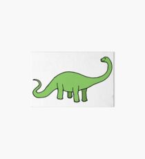 Happy Diplodocus - dinosaur design by Cecca Designs Art Board