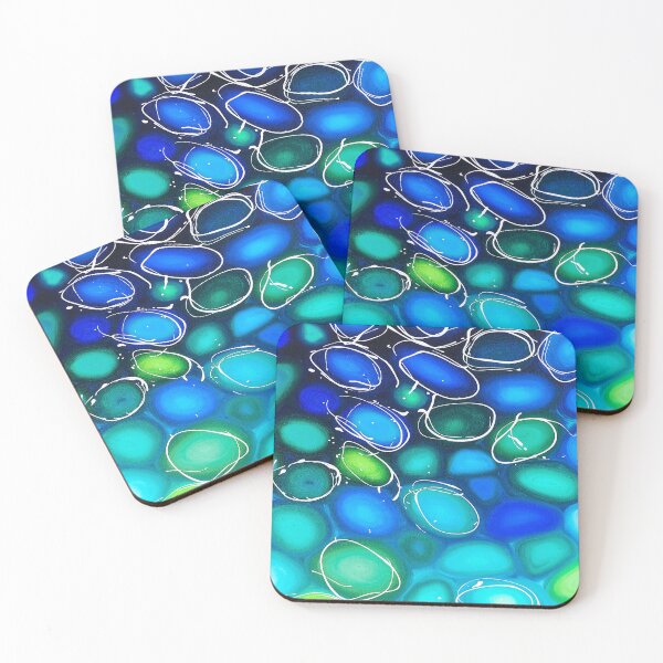 Item preview, Blue And Green Pebbles - Portrait Design. designed and sold by DavidClareArt.