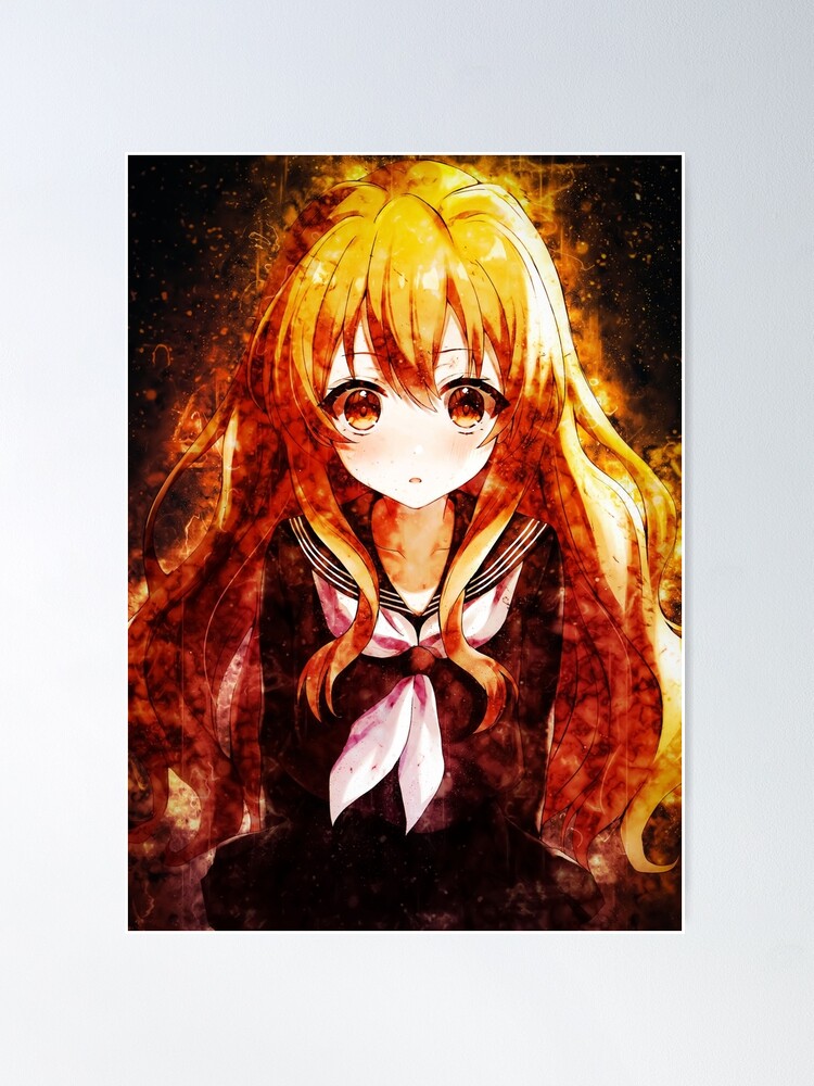 Taiga Aisaka Toradora Fanart Anime Waifu Poster for Sale by Spacefoxart