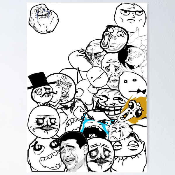 U Mad Bro? Problem Troll Rage Face Comic Meme - Rageface - Posters and Art  Prints