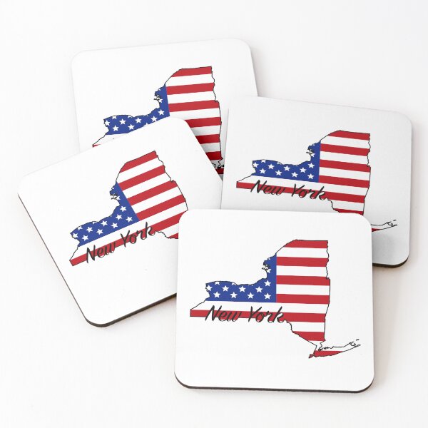 Item preview, New York -- US State (flag-map)  designed and sold by ArchitectGrubb.