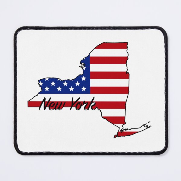 Item preview, New York -- US State (flag-map)  designed and sold by ArchitectGrubb.