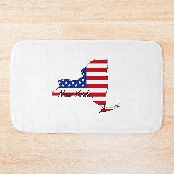 Item preview, New York -- US State (flag-map)  designed and sold by ArchitectGrubb.