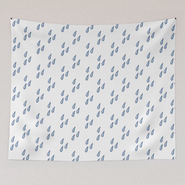 Item preview, water drops seamless doodle pattern designed and sold by zizimentos.
