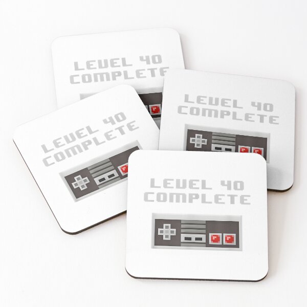Item preview, Level 40 Complete retro video games 40th Birthday Fun Classic  designed and sold by spangzawiatruq.