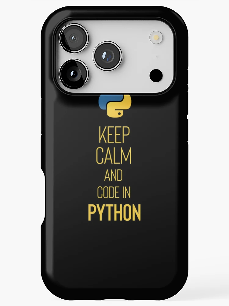 Thumbnail 1 of 4, iPhone Case, Python Programmer - Keep Calm and Code In Python designed and sold by tashiach4s.