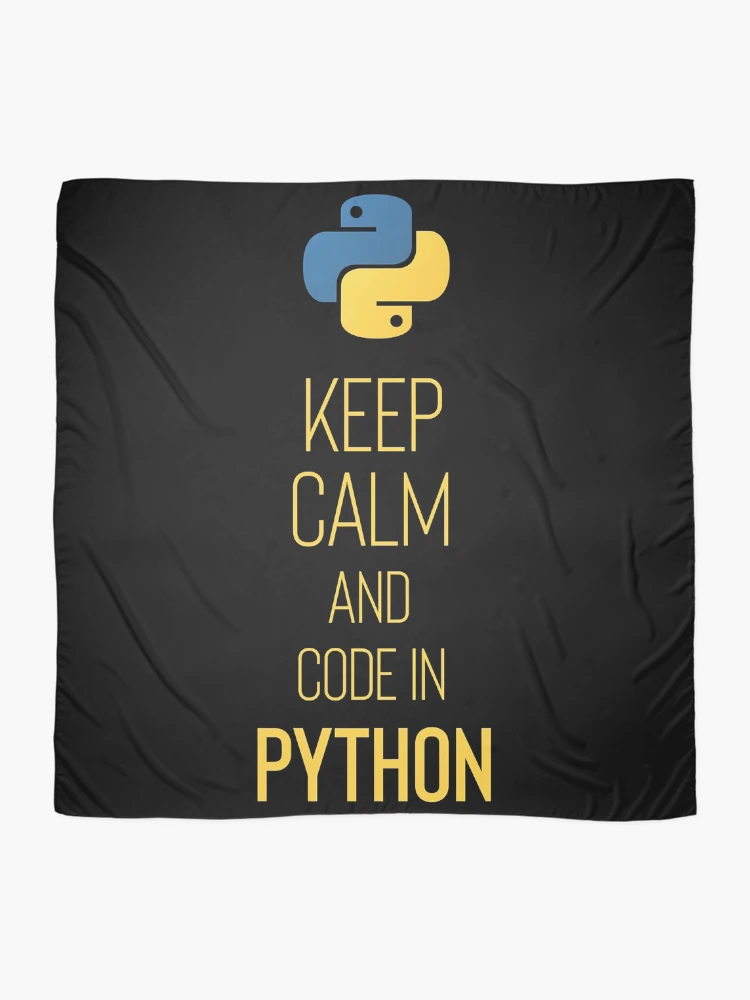 Thumbnail 2 of 3, Scarf, Python Programmer - Keep Calm and Code In Python designed and sold by tashiach4s.