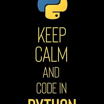 Artwork thumbnail, Python Programmer - Keep Calm and Code In Python  by tashiach4s