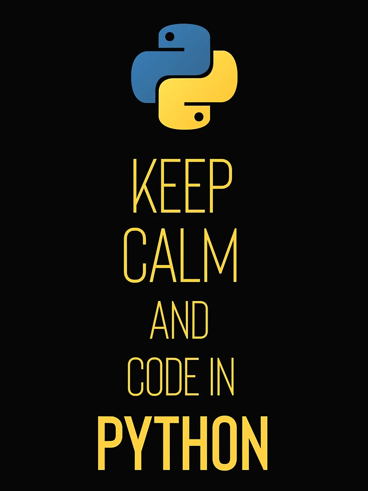 Thumbnail 4 of 4, Boxy T-Shirt, Python Programmer - Keep Calm and Code In Python designed and sold by tashiach4s.