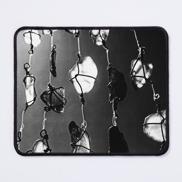 Item preview, Sea Glass Suncatcher - Black and White Photo - Beachy Décor Hanging Sunlit Sea Glass Pieces designed and sold by Beachy.
